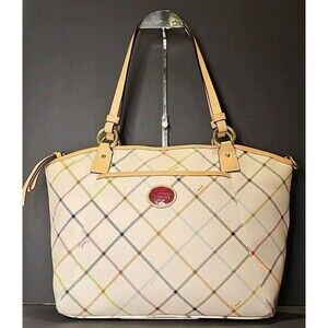 Coach Multicolor Plaid Tote Bag